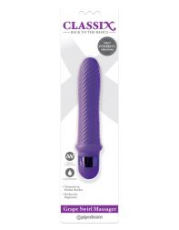Вибромассажер Classix Grape Swirl Massager Purple