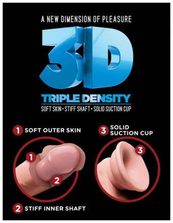 Фаллоимитатор 5 Triple Density Cock Flesh