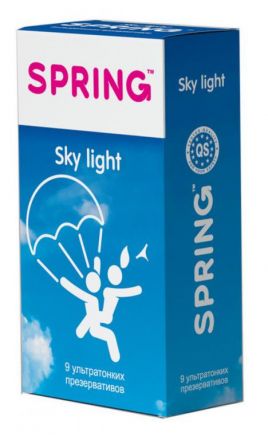 Ультратонкие презервативы Spring Sky Light №12