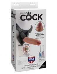 Страпон King Cock Strap-On Harness 9 Uncut Hollow Cock