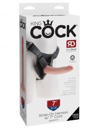 Страпон King Cock Strap-on Harness 7 Cock Flesh