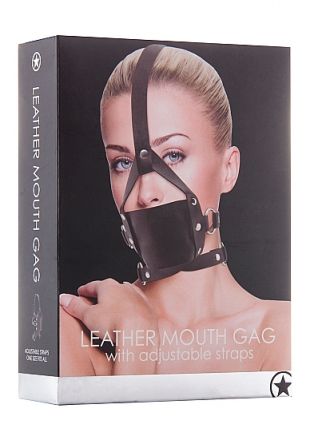 Кляп Leather Mouth Black OUCH!