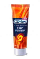 Гель-смазка Contex Plus Flash c согревающим эффектом