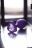 Фиолетовая анальная втулка Штучки-дрючки со стразом