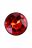 Анальная пробка конусная Штучки-дрючки с кристаллом цвета рубин