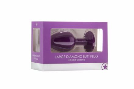 Анальная пробка Large Diamond Purple