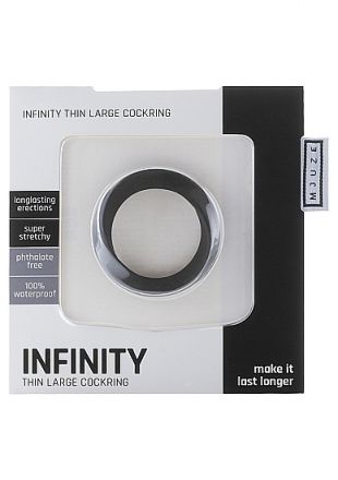 Эрекционное кольцо Infinity Thin Large Black