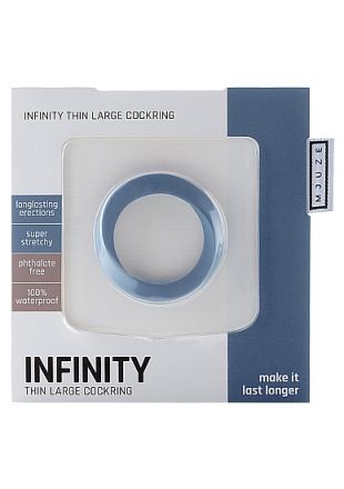 Эрекционное кольцо Infinity Thin Large Blue